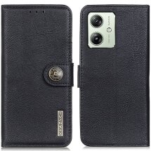 Чохол-книжка KHAZNEH Wallet Cover для Motorola Moto G54 / G54 Power - Black: фото 1 з 8
