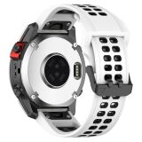Ремінець Deexe Dot Color для годинників Garmin з кріпленням Quick Fit 26mm - White / Black: фото 1 з 12