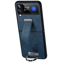 Защитный чехол SULADA Fashion Series для Samsung Galaxy Flip 3 - Blue: фото 1 из 8