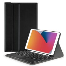 Чехол-клавиатура с тачпадом AirON Premium для Apple iPad 10.2 7/8/9 Gen (2019/2020/2021) - Black: фото 1 из 10