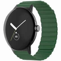 Ремінець Deexe Magnetic Band для Google Pixel Watch / Watch 2 - Army Green: фото 1 з 3