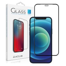 Защитное стекло ACCLAB Full Glue для Apple iPhone 12 / iPhone 12 Pro - Black: фото 1 из 6