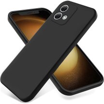Защитный чехол Deexe Silicone Case для Motorola Moto G84 - Black: фото 1 из 8