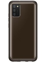 Захисний чохол Soft Clear Cover для Samsung Galaxy A02s (A025) EF-QA025TBEGRU - Black: фото 1 з 6