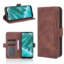 Чохол Deexe Wallet Stand для Nokia C30 - Brown: фото 1 з 13