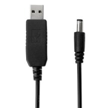Кабель для роутера та інших пристроїв Deexe USB to DC Power Boost (5V to 12.6V) - Black: фото 1 з 3