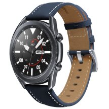 Шкіряний ремінець Deexe Genuine Leather для годинників з шириною кріплення 22мм - Blue: фото 1 з 2