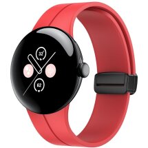 Ремінець Deexe Magnetic Braselet для Google Pixel Watch / Watch 2 - Red: фото 1 з 4