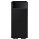 Защитный чехол Leather Cover (FF) для Samsung Galaxy Flip 3 (EF-VF711LBEGRU) - Black: фото 1 из 3