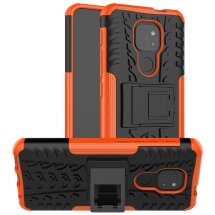 Защитный чехол UniCase Hybrid X для Motorola Moto G9 Play / Moto E7 Plus - Orange: фото 1 из 9