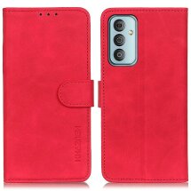 Чехол-книжка KHAZNEH Retro Wallet для Samsung Galaxy M13 (M135) - Red: фото 1 из 12