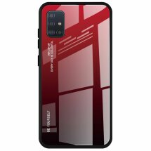 Захисний чохол Deexe Gradient Color для Samsung Galaxy A51 (А515) - Red / Black: фото 1 з 14