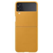 Защитный чехол Leather Cover (FF) для Samsung Galaxy Flip 3 (EF-VF711LYEGRU) - Mustard: фото 1 из 5