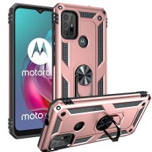 Захисний чохол Deexe Armor Case для Motorola Moto G10 / Moto G20 / Moto G30 - Rose Gold: фото 1 з 5