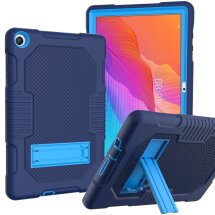 Захисний чохол Deexe Color Kickstand для Huawei MatePad T10s / T10 - Dark Blue / Blue: фото 1 з 2