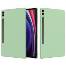 Защитный чехол Deexe Silicone Shell для Samsung Galaxy Tab S9 Plus / S9 FE Plus (X810/816/610/616) - Green: фото 1 из 8