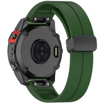 Ремешок Deexe Color Soft Line для часов Garmin c креплением QuickFit 22mm - Army Green: фото 1 из 10