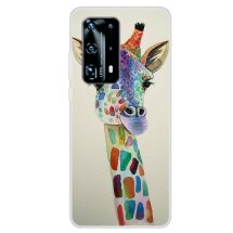 Силиконовый (TPU) чехол Deexe Life Style для Huawei P40 - Giraffe: фото 1 из 1