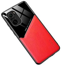 Захисний чохол Deexe Magnetic Leather Cover для Xiaomi Redmi K40 / K40 Pro / Mi 11i / Poco F3 - Red: фото 1 з 8