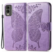 Чохол UniCase Butterfly Pattern для Nokia C32 - Light Purple: фото 1 з 9