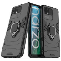 Захисний чохол Deexe Hybrid Case для Realme Narzo 50A - Black: фото 1 з 6