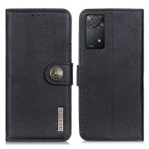 Чохол-книжка KHAZNEH Wallet Cover для Xiaomi Redmi Note 11 Pro Global (4G/5G) / 11E Pro / 12 Pro - Black: фото 1 з 12