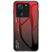 Защитный чехол Deexe Gradient Color для Xiaomi 13T / 13T Pro - Red / Black: фото 1 из 7