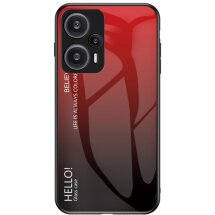 Захисний чохол Deexe Gradient Color для Xiaomi Poco F5 / Redmi Note 12 Turbo - Red / Black: фото 1 з 7