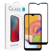 Защитное стекло ACCLAB Full Glue для Samsung Galaxy A01 (A015) - Black: фото 1 из 6