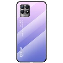 Захисний чохол Deexe Gradient Color для Realme 8i / Realme Narzo 50 - Pink / Purple: фото 1 з 9
