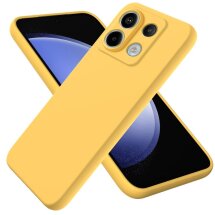Защитный чехол Deexe Silicone Case для Xiaomi Redmi Note 13 Pro 5G / Poco X6 - Yellow: фото 1 из 8