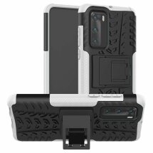 Захисний чохол UniCase Hybrid X для Huawei P40 - Black / White: фото 1 з 10
