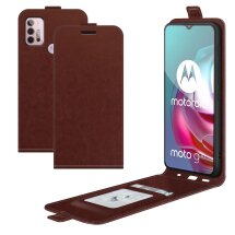Чохол Deexe Flip Case для Motorola Moto G10 / Moto G20 / Moto G30 - Brown: фото 1 з 7