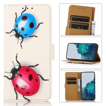 Чехол Deexe Life Style Wallet для Nokia 1.4 - Ladybug: фото 1 из 8
