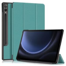 Чехол UniCase Slim для Samsung Galaxy Tab S9 FE Plus (X610/616) - Blackish Green: фото 1 из 10