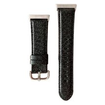 Ремешок Deexe Leather Strap для OPPO Watch (41мм) - Black: фото 1 из 13