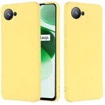Захисний чохол Deexe Silicone Case для Realme C30 / Narzo 50i Prime - Yellow: фото 1 з 7