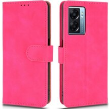 Чехол Deexe Classic Wallet для OPPO A57s / A77 / OnePlus Nord N20 SE - Rose Red: фото 1 из 6