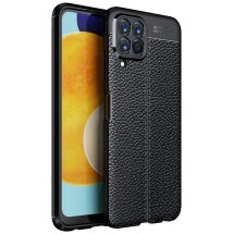 Защитный чехол Deexe Leather Cover для Samsung Galaxy M33 (M336) - Black: фото 1 из 8