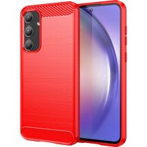 Защитный чехол UniCase Carbon для Samsung Galaxy A55 (A556) - Red: фото 1 из 8