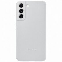Чехол Leather Cover для Samsung Galaxy S22 Plus (S906) EF-VS906LJEGRU - Light Gray: фото 1 из 5