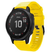 Ремінець Deexe Dot Strap для годинників Garmin з кріпленням Quick Fit 20mm - Yellow: фото 1 з 4