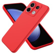 Защитный чехол Deexe Silicone Case для Xiaomi Redmi Note 13 Pro 5G / Poco X6 - Red: фото 1 из 8