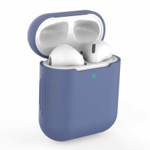 Силиконовый чехол Deexe Silicone Case для Apple AirPods 1 / 2 - Baby Blue: фото 1 из 7