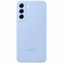 Чохол Silicone Cover для Samsung Galaxy S22 Plus (S906) EF-PS906TLEGRU - Artic Blue: фото 1 з 5