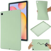 Защитный чехол Deexe Silicone Shell для Samsung Galaxy Tab S6 lite / S6 Lite (2022/2024) - Green: фото 1 из 12