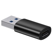 Адаптер Baseus Ingenuity Series USB 3.1 Male to Type-C Female - Black: фото 1 з 18