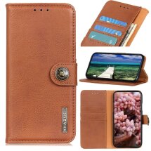 Чехол-книжка KHAZNEH Wallet Cover для Samsung Galaxy A03 Core (A032) - Brown: фото 1 из 10