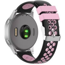 Ремінець Deexe Dot Color для годинників з шириною кріплення 18 мм - Black / Pink: фото 1 з 8