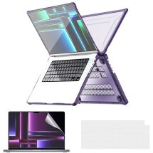 Захисна накладка Enkay Shockproof Cover для Apple MacBook Pro 14 (2021) - Purple: фото 1 з 14
